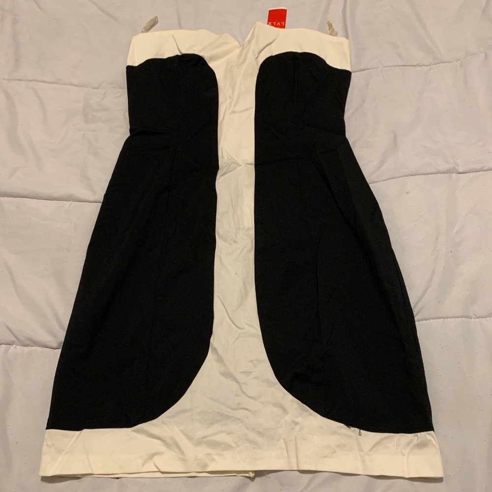 Black and White Mini Dress